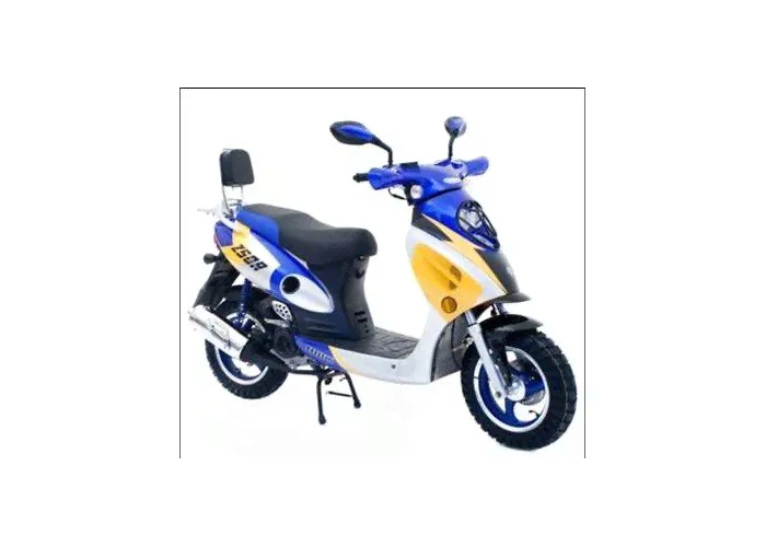 Скутер бензиновый двухтактный двухместный IRBIS Z50RS 50cc (50 см.куб, мощность 4.5лс, нагрузка 120кг, бак-3.5л, 1850х750х1025мм, вес -91кг, колеса 120 70-12 120 70-12, литые диски, э старт, диск бар,